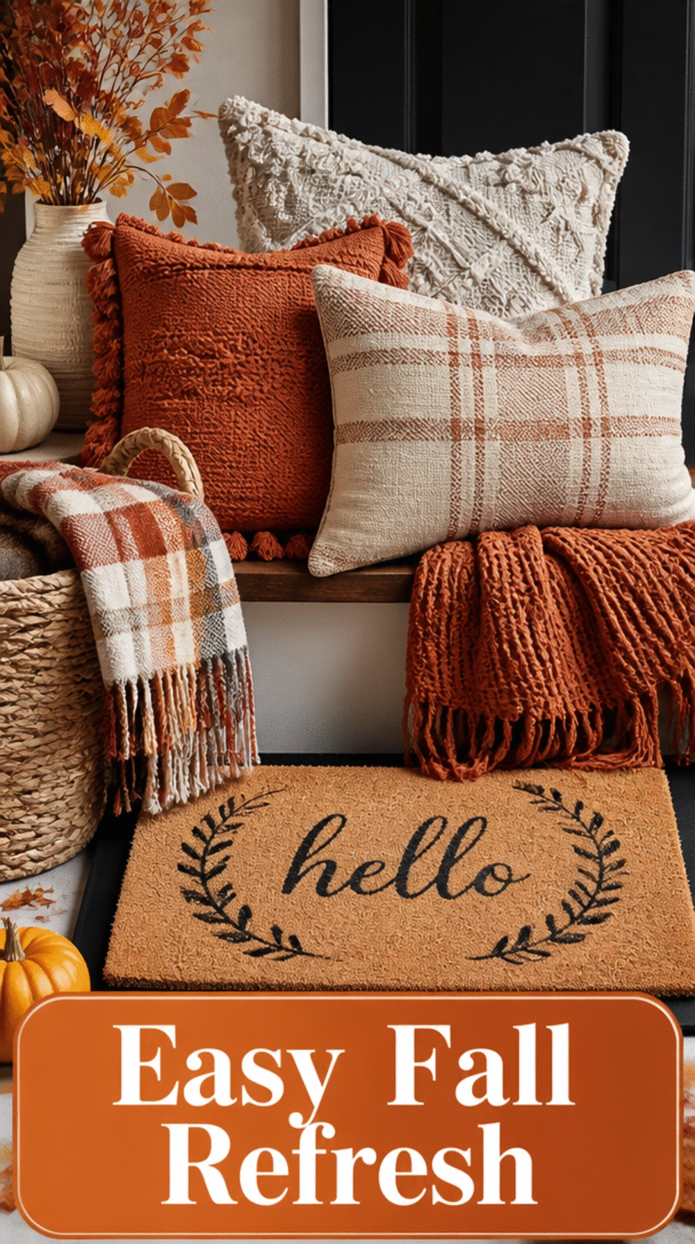 Why Swapping One Entryway Textile Makes a Fall Refresh Take Five Minutes