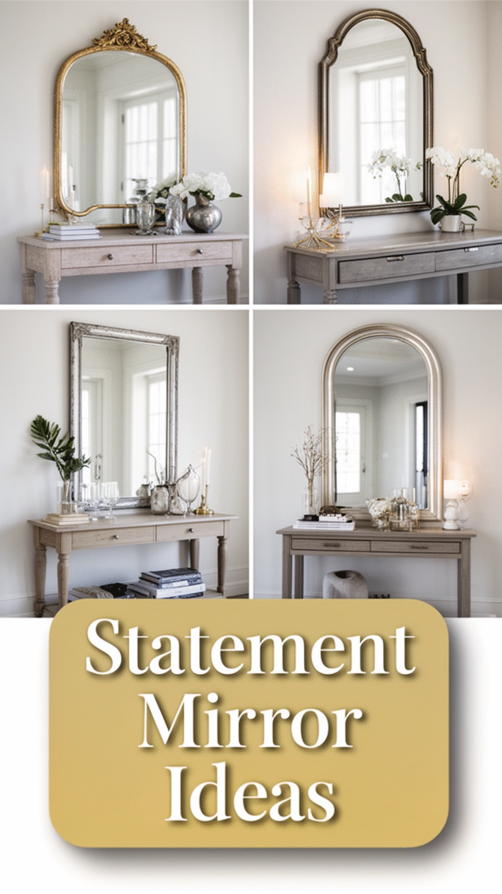 Why a Statement Entryway Mirror Above the Console Changes Everything
