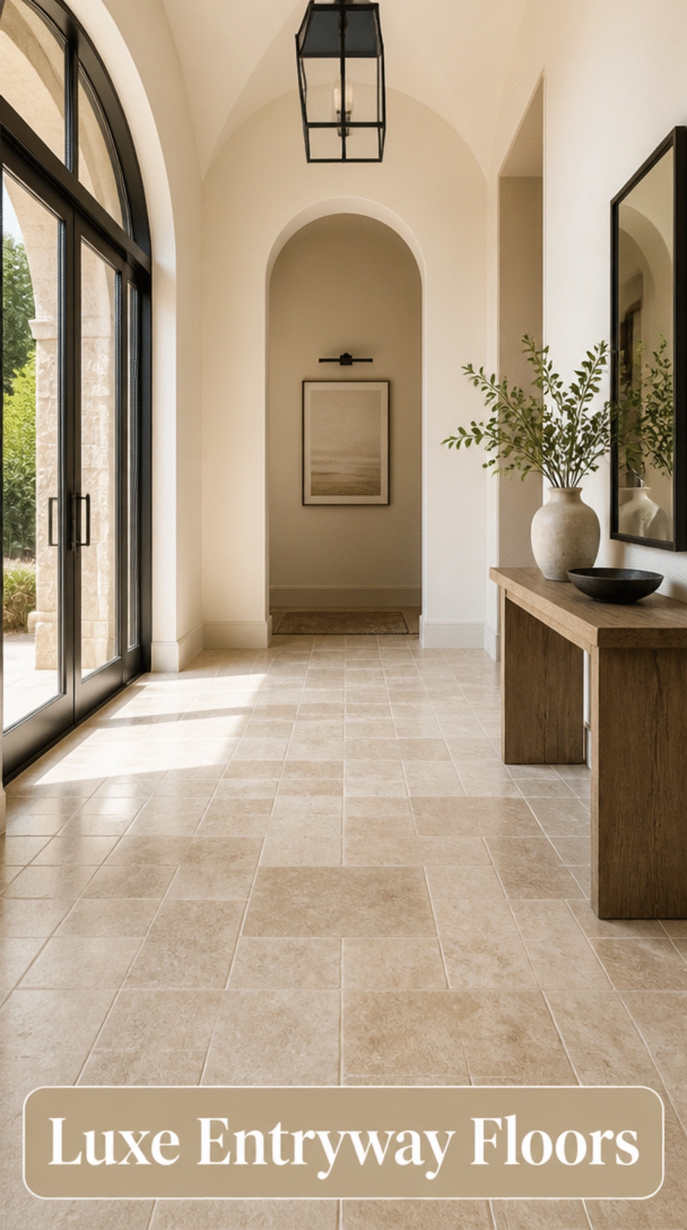 Entryway Travertine Floor Tile That Makes a Foyer Look Quietly Expensive