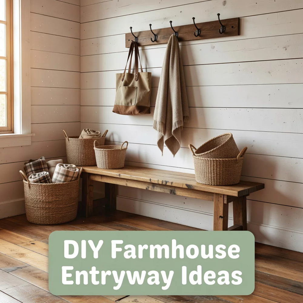 DIY Farmhouse Entryway Ideas for a Cozy Look