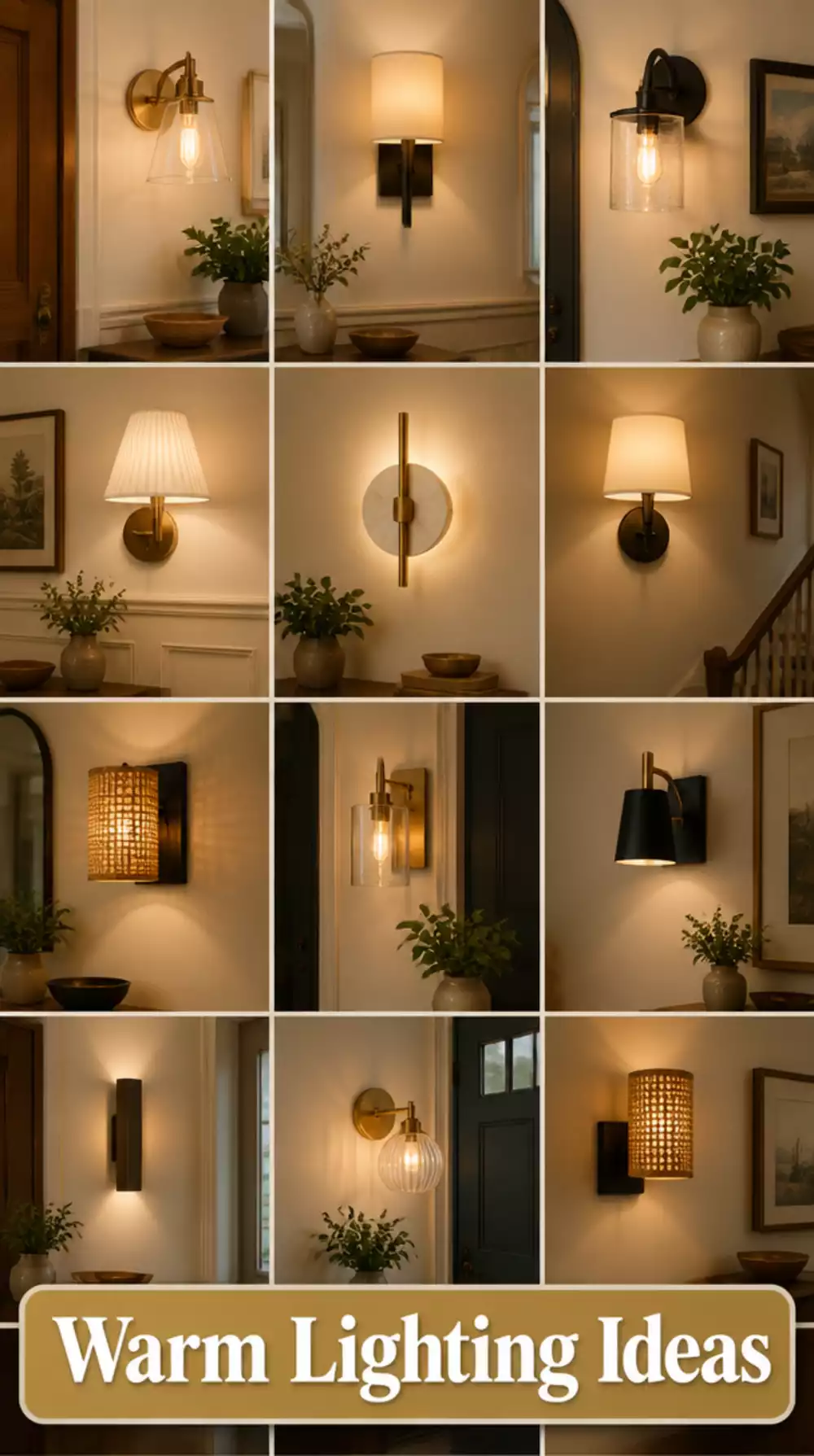 Small Entryway Wall Sconce That Adds Warm Ambient Lighting at the Door