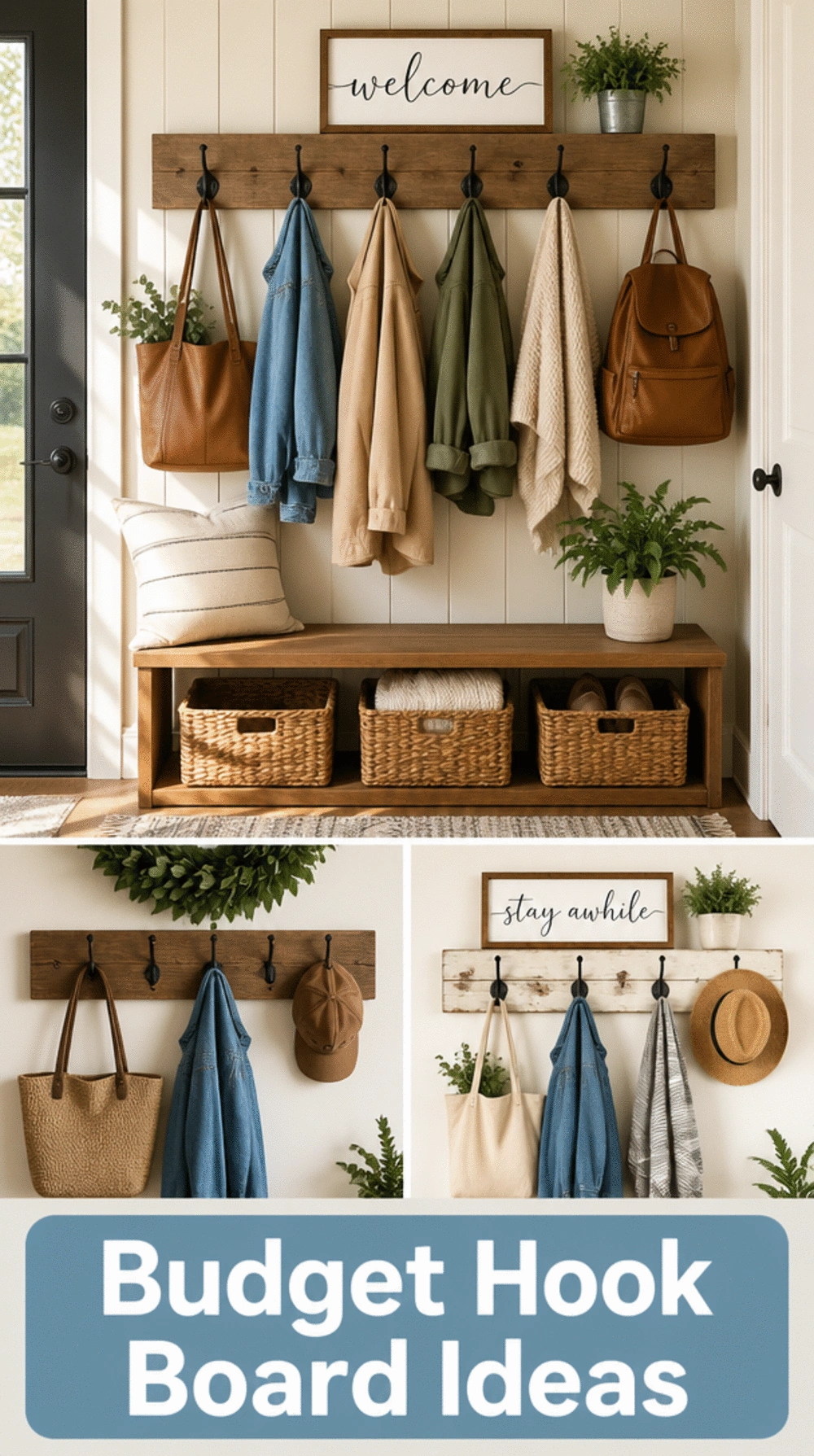 The DIY Mudroom Hook Board Trick That Looks Custom for Under Twenty Dollars