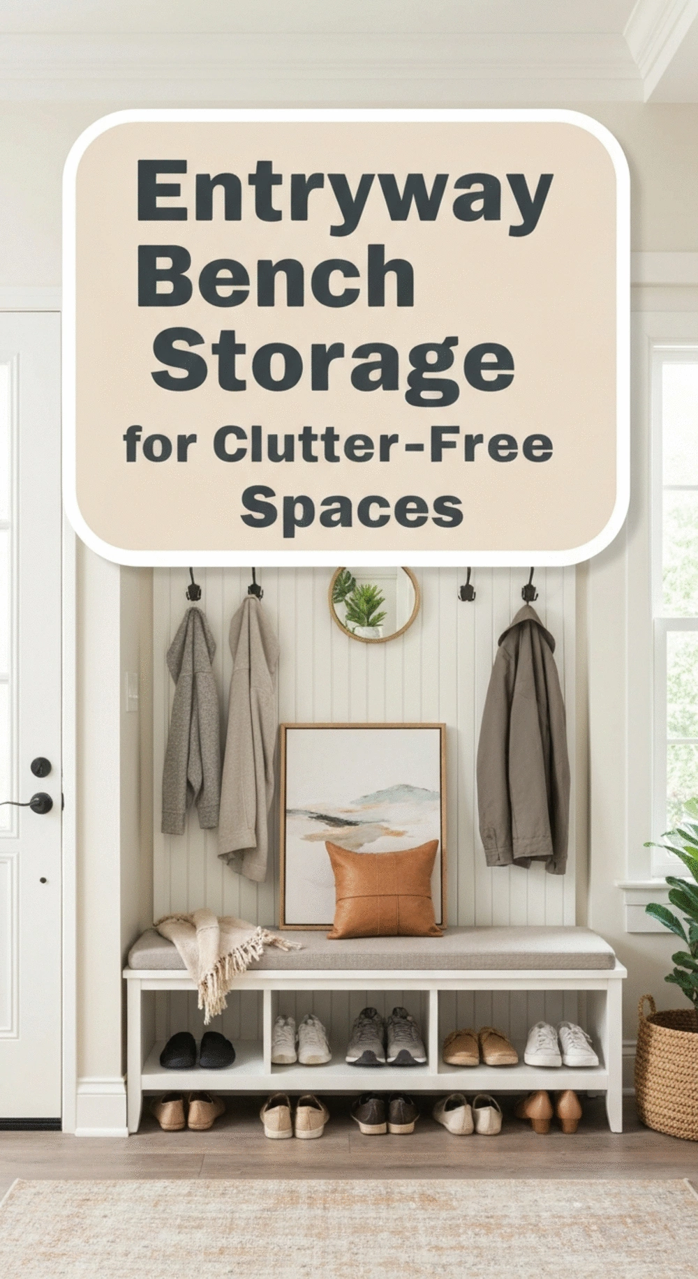 entryway bench storage