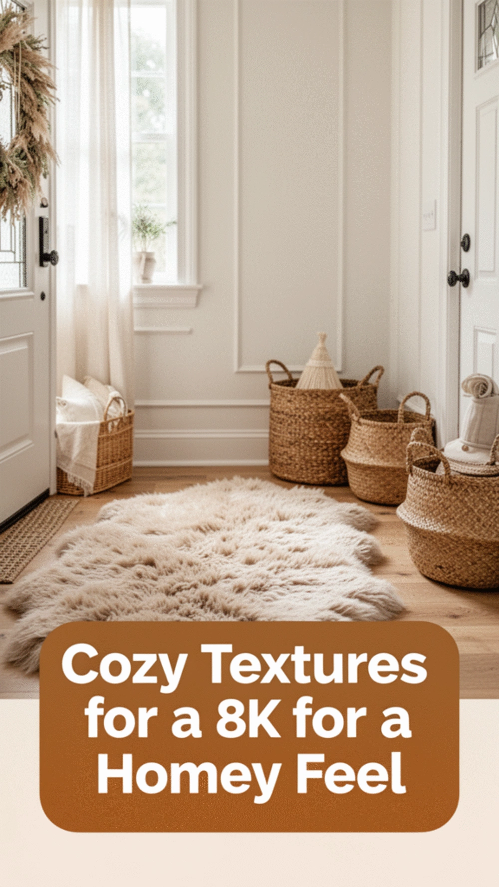 Create an Inviting Entryway with Cozy Textures for a Homey Feel
