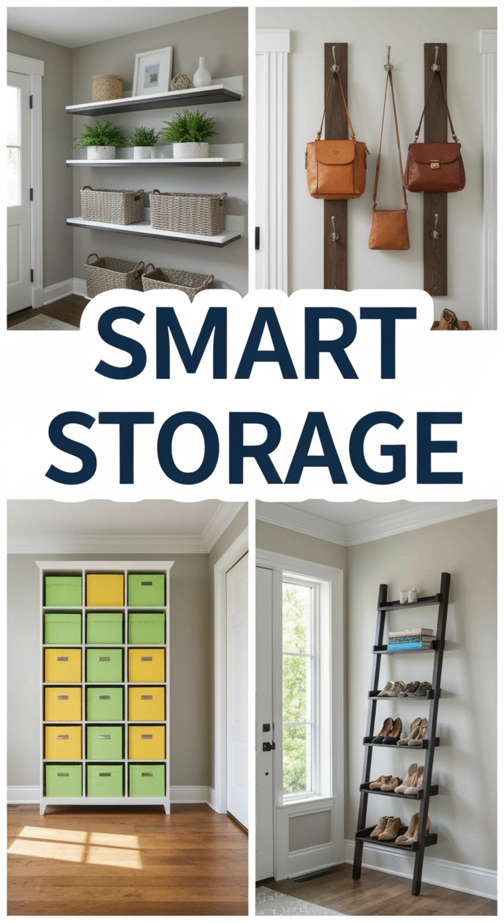 Utilizing Vertical Space in Entryways for Maximum Storage