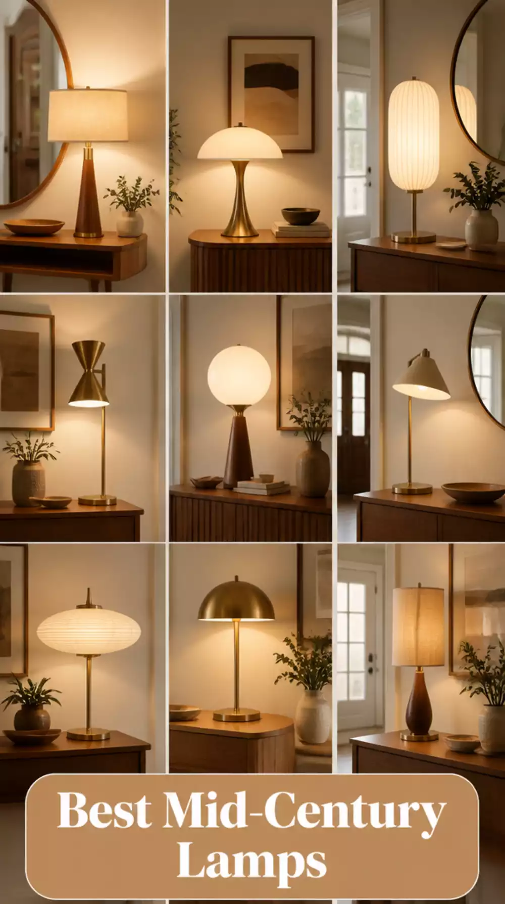 The Mid-Century Entryway Lamp Designers Use to Make a Foyer Feel Curated