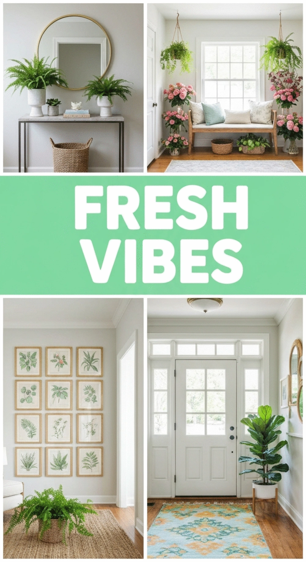 Incorporating Greenery into Entryway Decor for Fresh Vibes