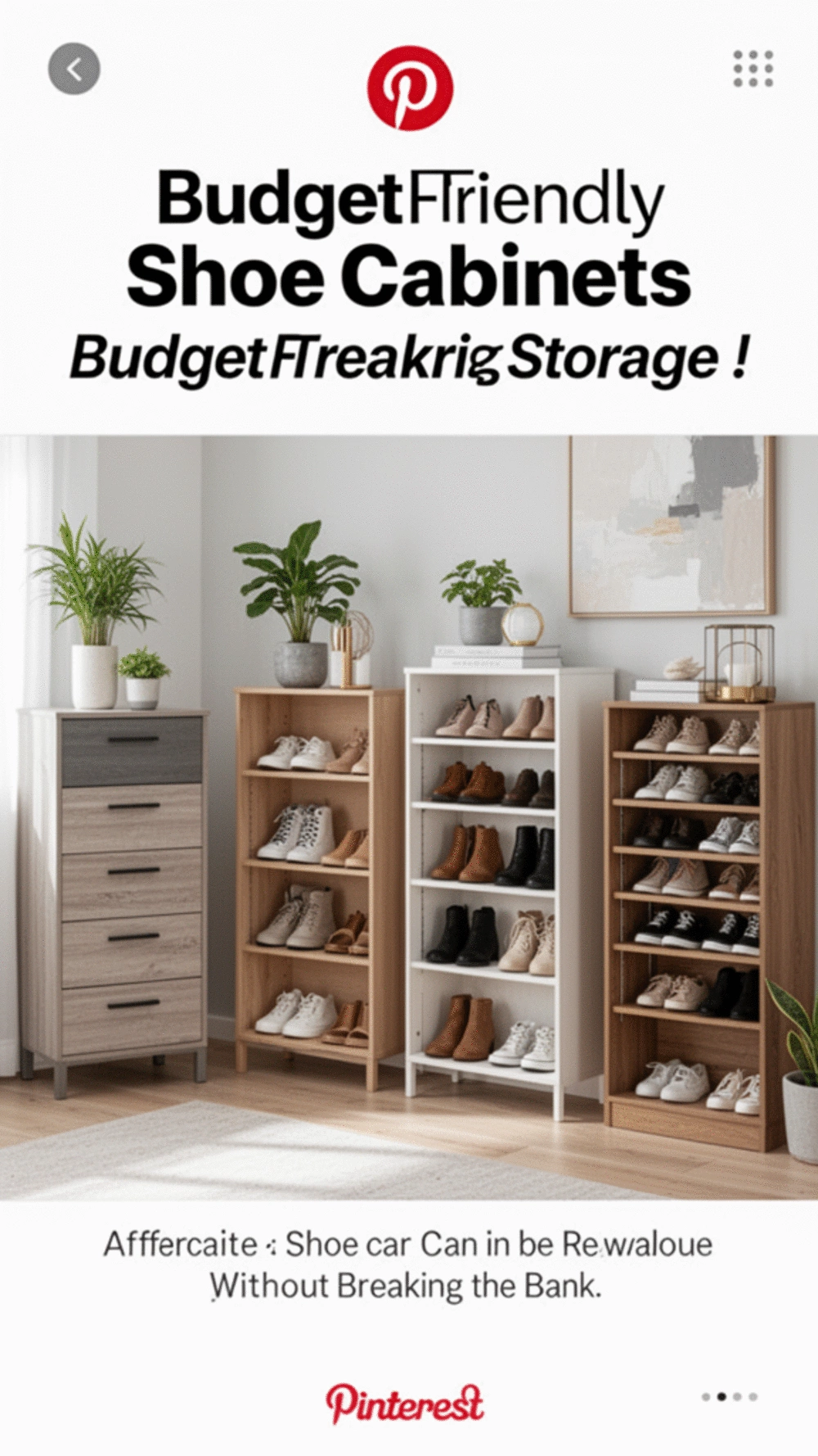 Affordable Shoe Cabinets: Stylish Storage Solutions for Every Budget