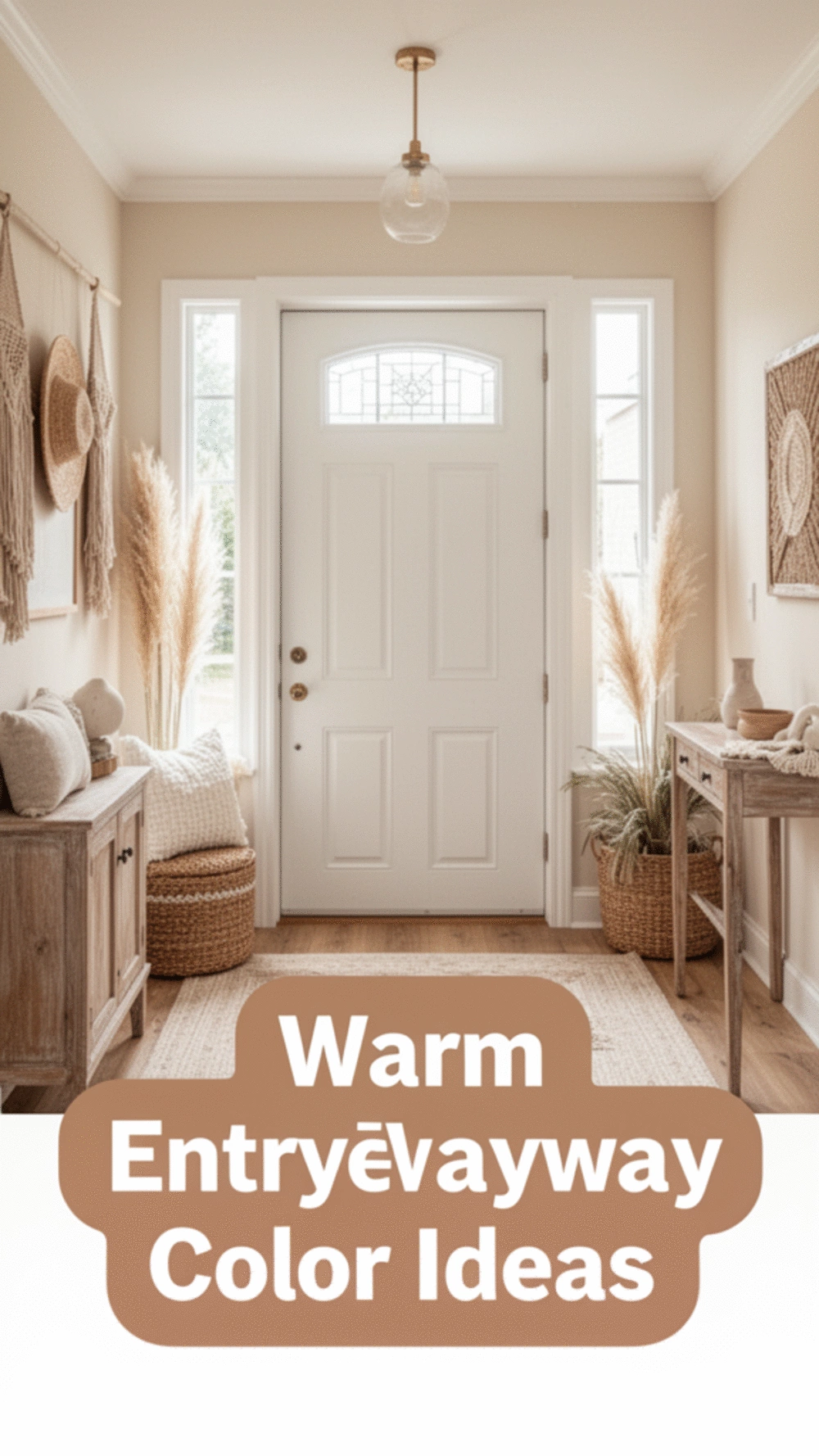 Create a warm and inviting entryway with a gorgeous color palette