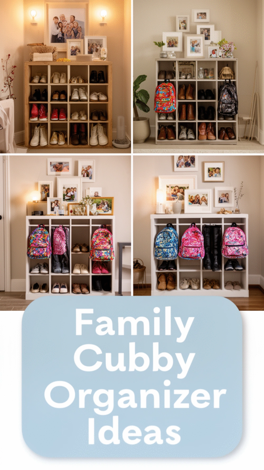 Entryway Cubby Organizer That Gives Every Family Member Their Own Spot