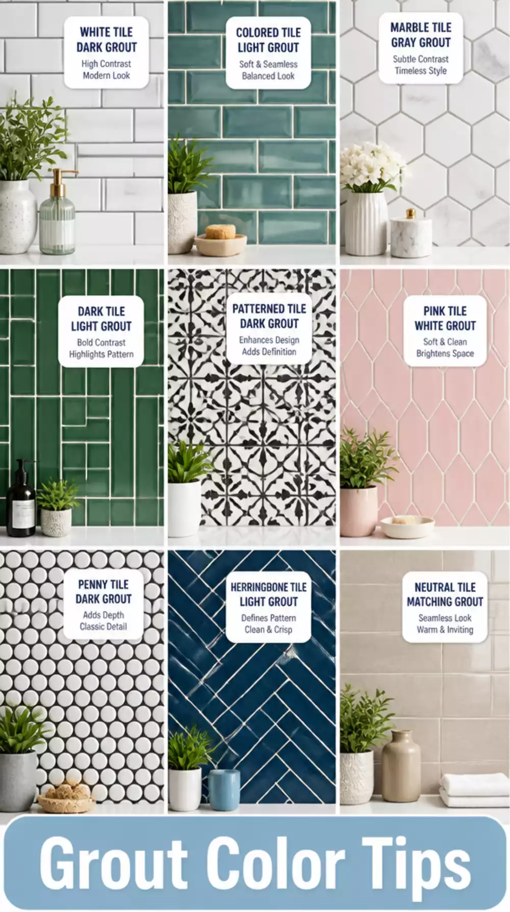 The Entryway Tile Grout Color Trick That Makes Patterns Stand Out More