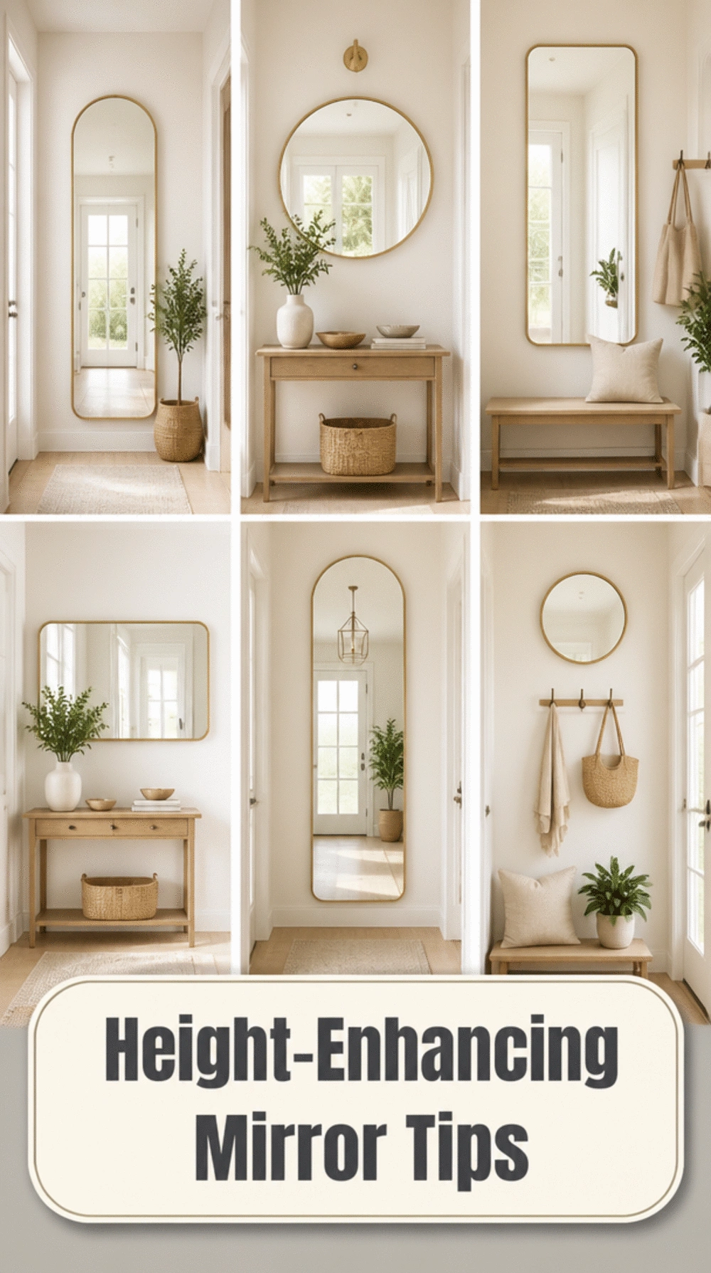 The Entryway Mirror Height Trick That Makes Ceilings Look Higher