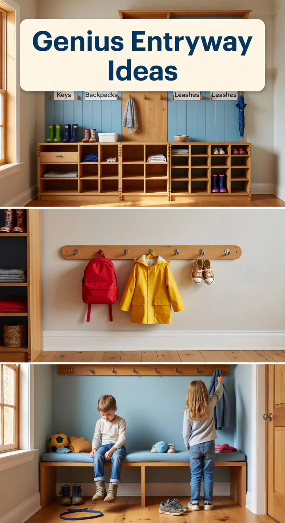 Genius Entryway Ideas for Family Organization