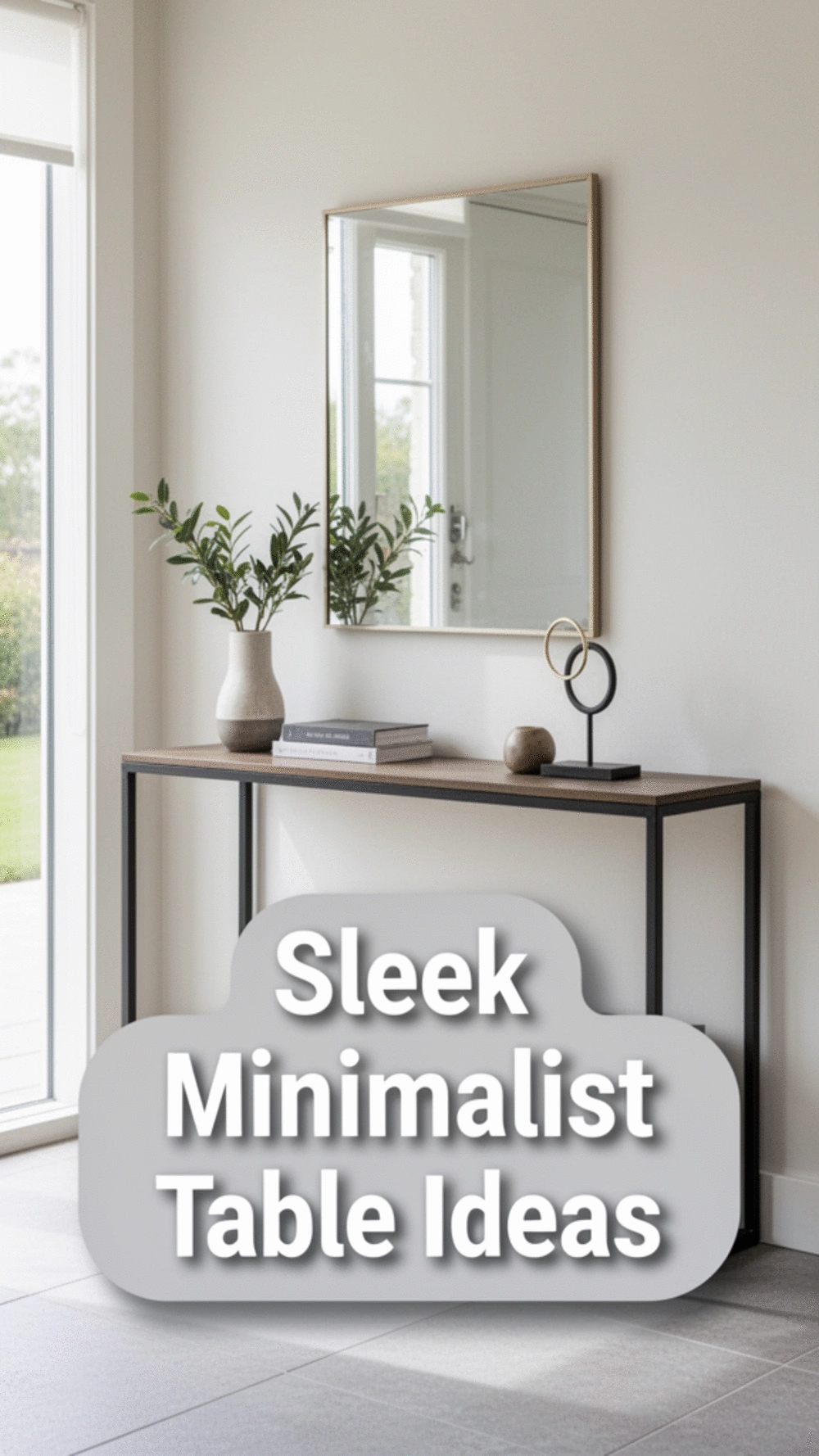 Modern Minimalist Tables for a Sleek Entryway: 5 Must-Have Ideas