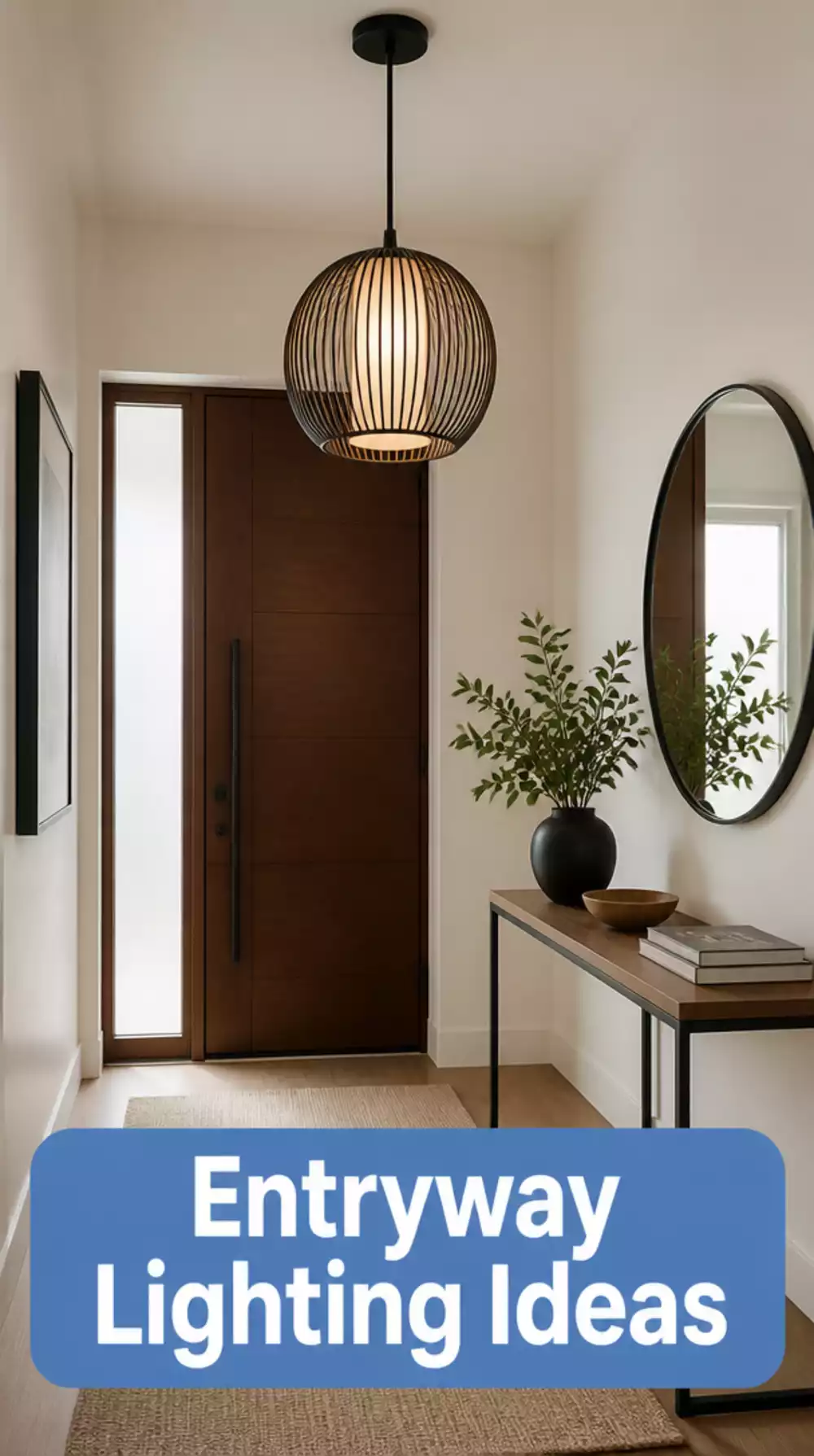 Entryway Pendant Light Island That Marks the Entry Ceiling in a Studio Space