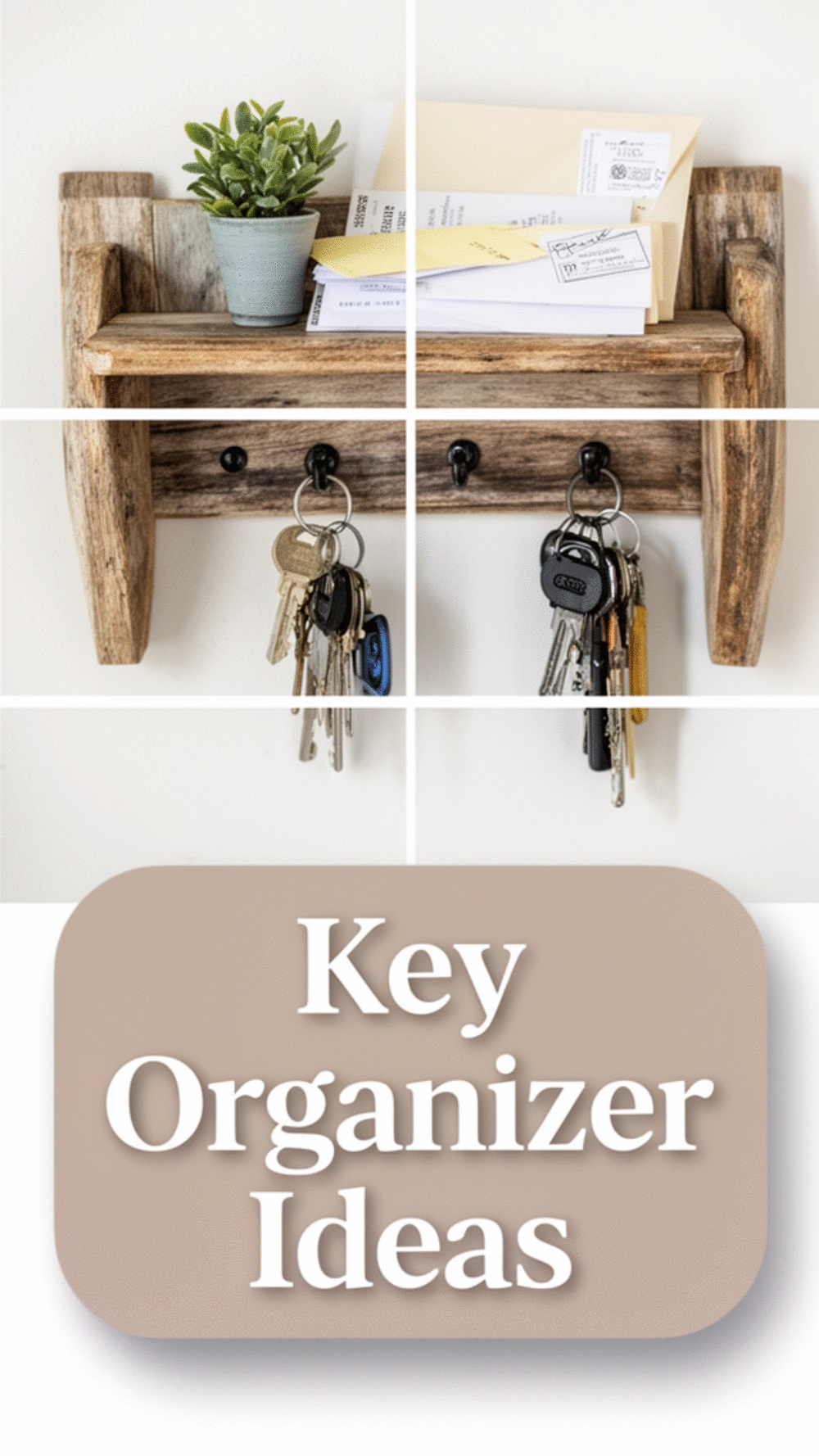 Entryway Key Hook with Small Shelf That Catches Everything at the Door
