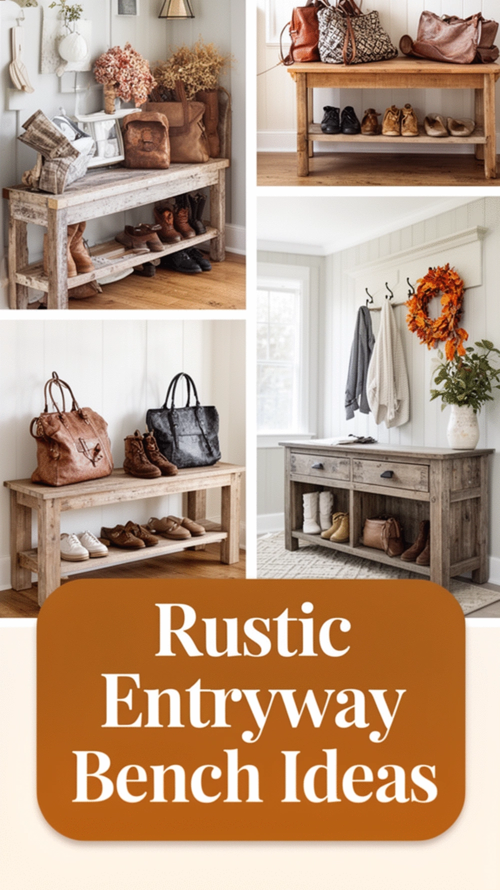 Why a Rustic Entryway Bench Is the Most Hardworking Hallway Furniture Piece