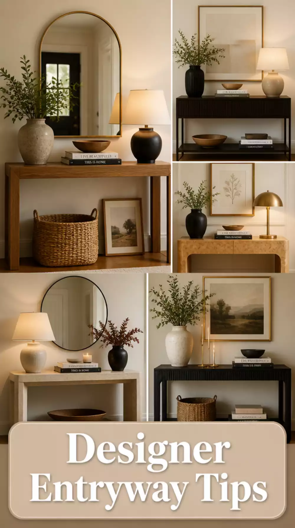 The Console Table Styling Trick That Makes an Entryway Look Designer