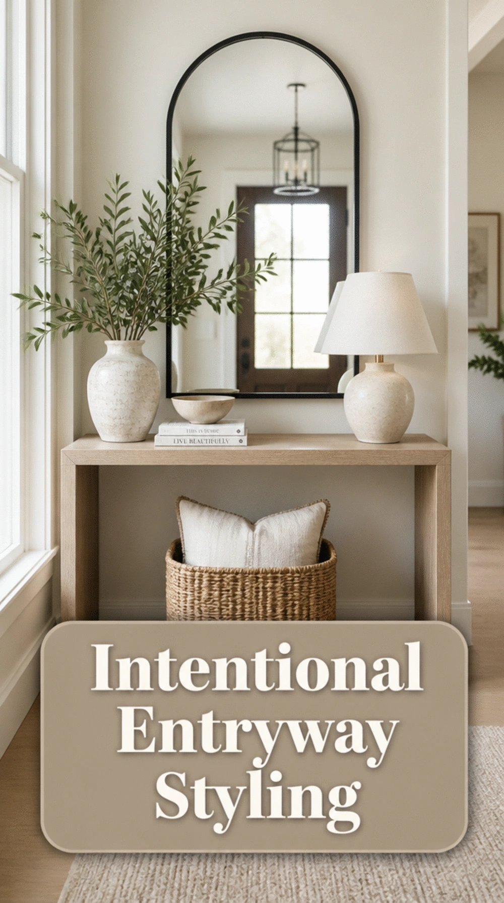The One Entryway Console Rule That Makes Neutral Styling Feel Intentional