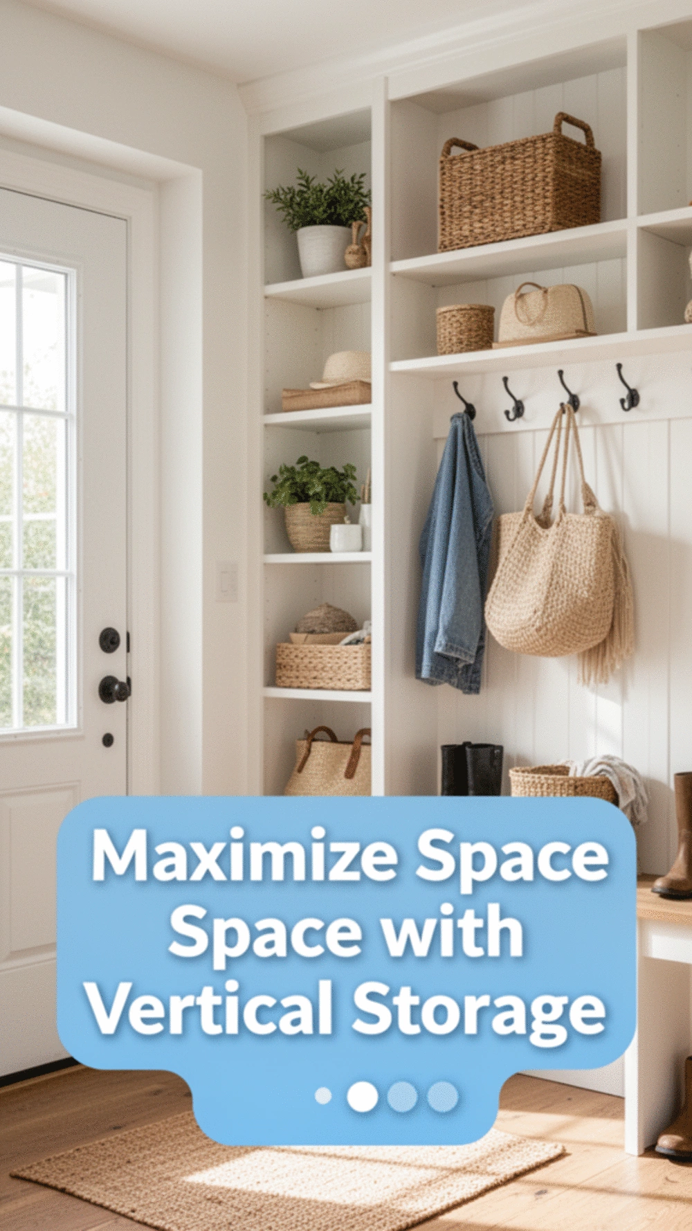 Stylish Vertical Storage Solutions to Maximize Small Entryway Space