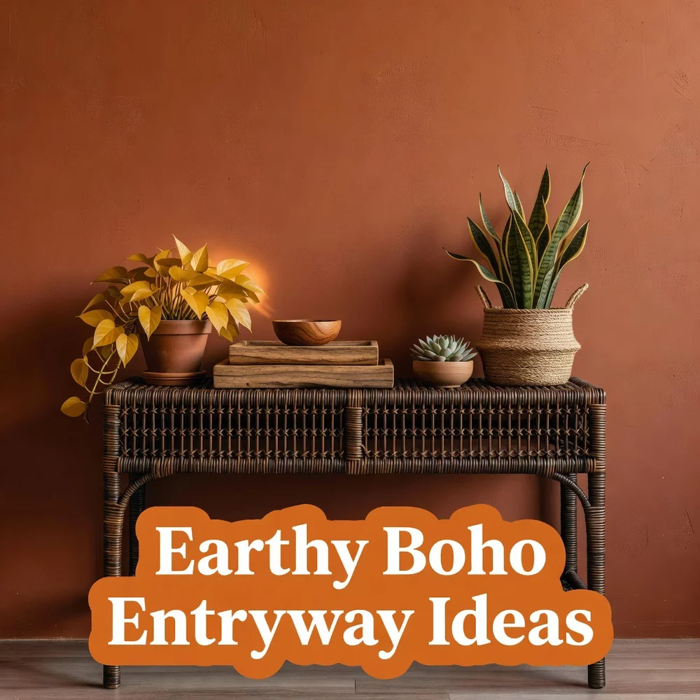 Earthy Boho Entryway Ideas for Warm Spaces