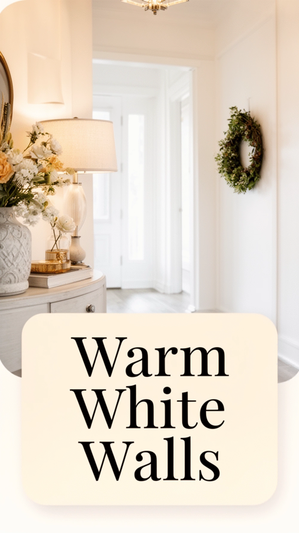 Why Warm White Entryway Walls Make Every Other Element Look More Considered