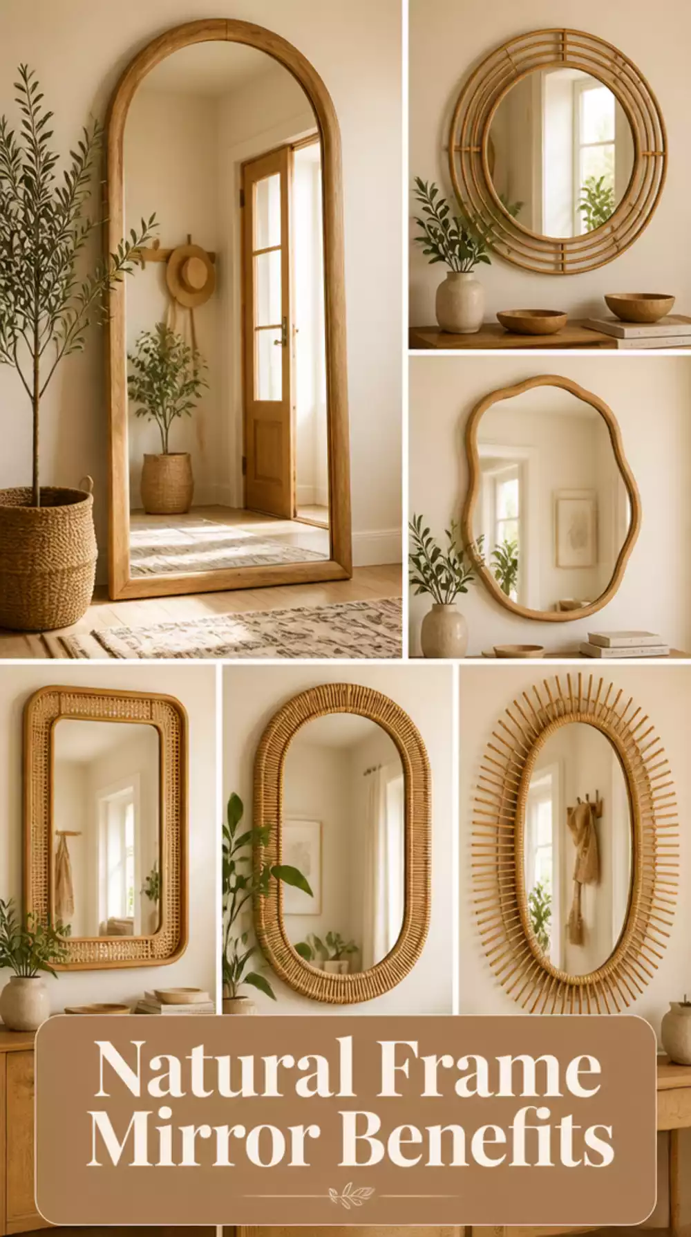 Why a Natural-Frame Entryway Mirror Works Better Than a Bare Metal One