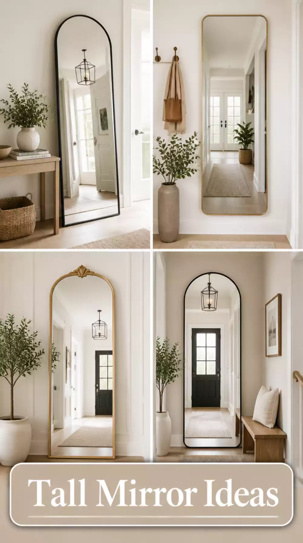 The Tall Entryway Mirror Trick That Makes a Narrow Hall Feel Bigger
