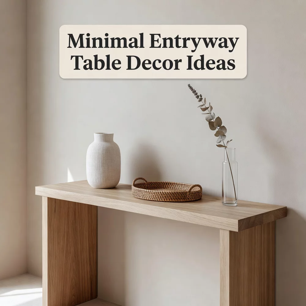 Minimal Entryway Table Decor Ideas for Calm Spaces