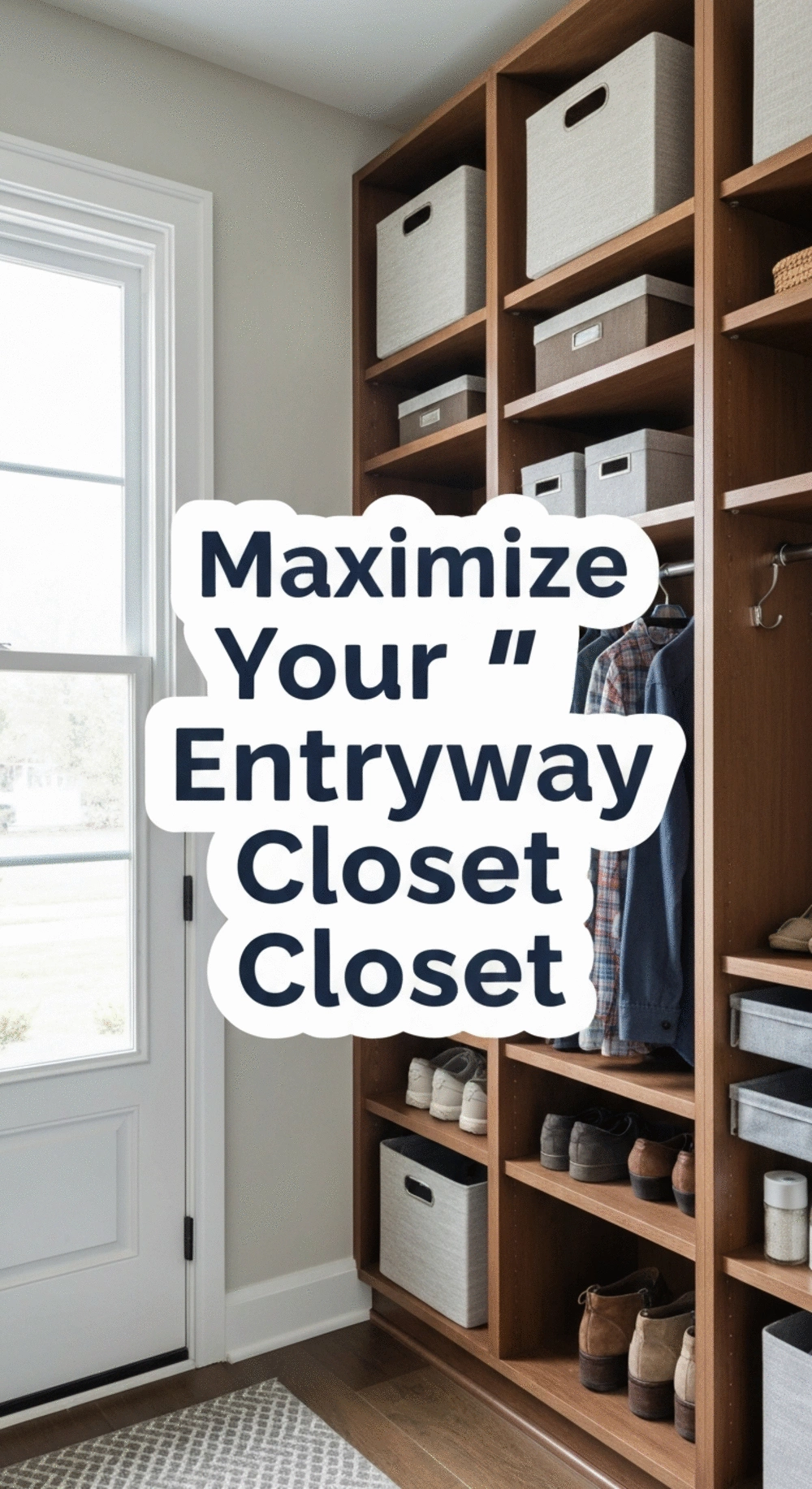 Optimizing Entryway Closet Space with Custom Shelves