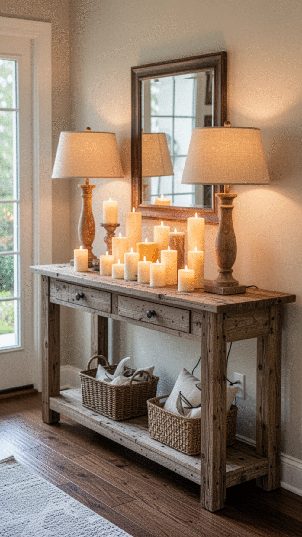 Rustic and Farmhouse Entryway Table Ideas for Stylish Decor