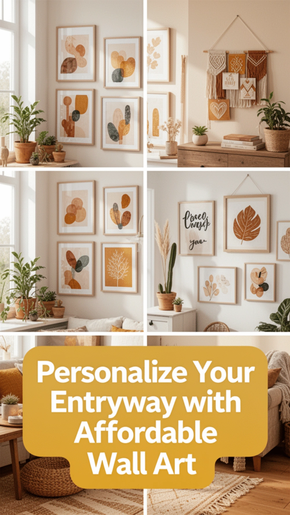 Affordable Wall Art Ideas to Personalize Your Entryway