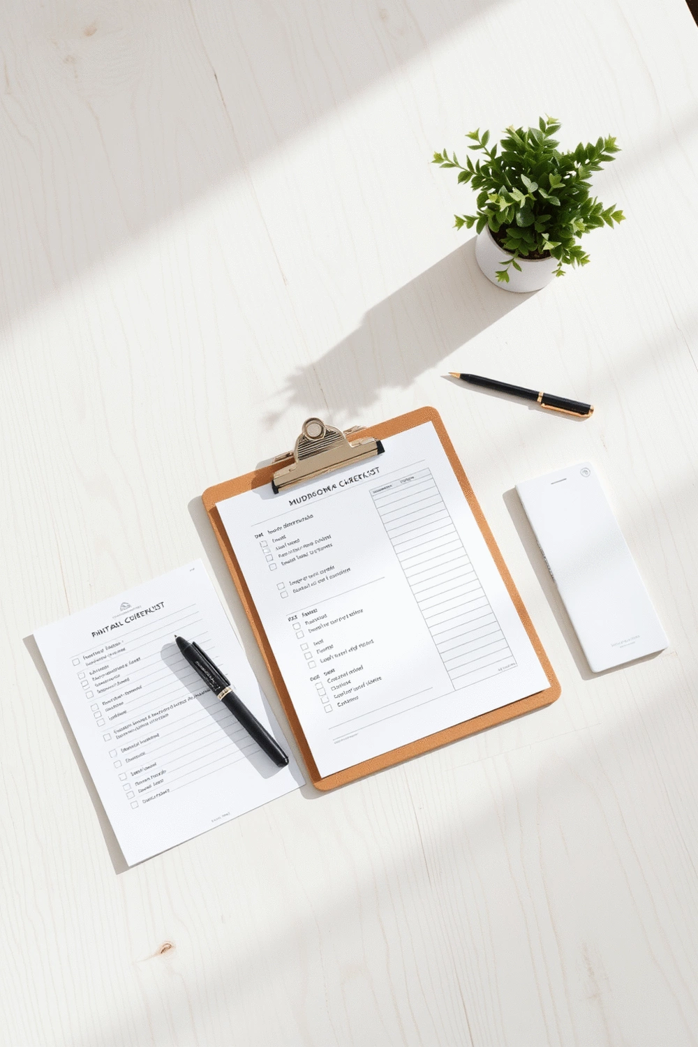 Printable checklists and organizational resources for mudroom planning