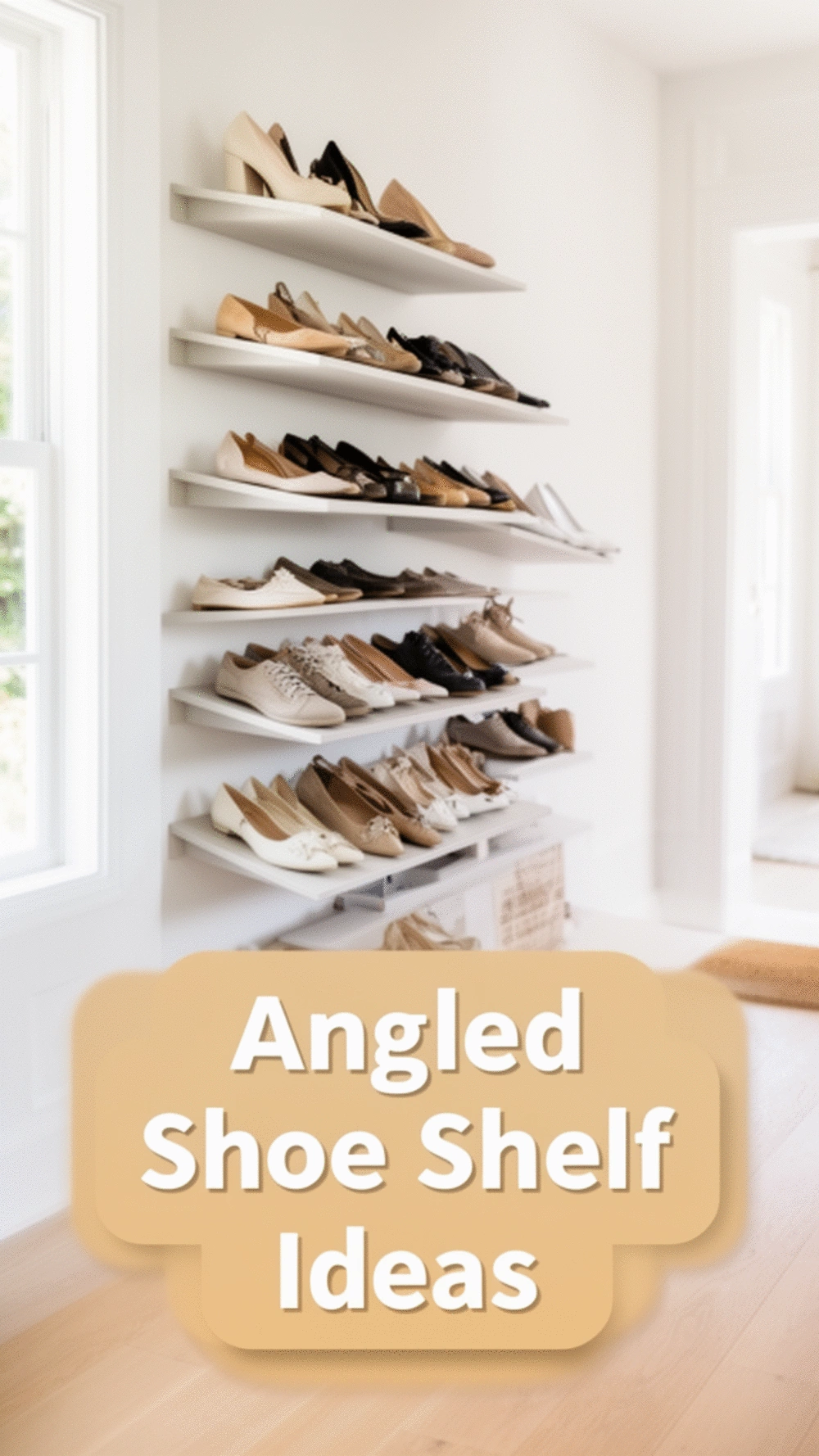 The Angled Entryway Shoe Shelf Trick That Fits More Pairs in Less Space