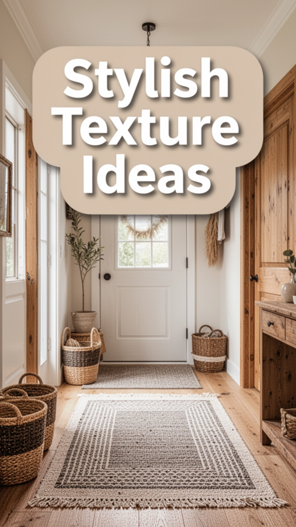 Layering Textures: Transform Your Entryway with Style and Warmth