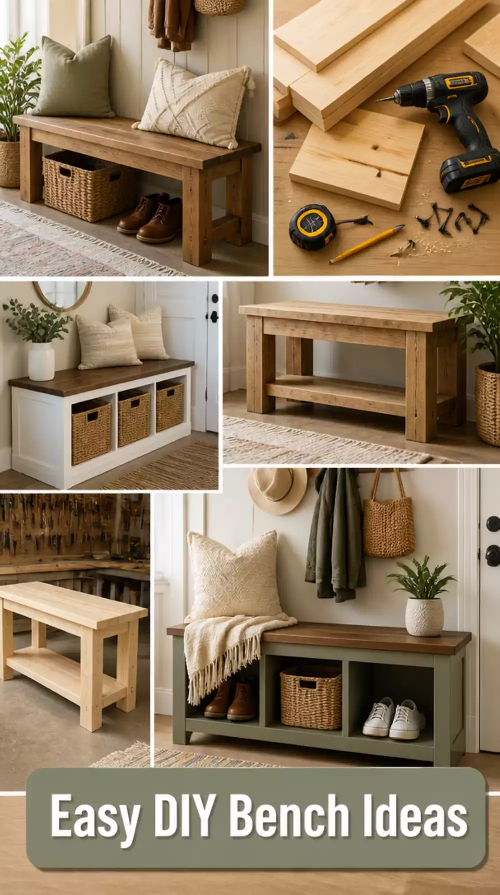 The DIY Entryway Bench Trick That Costs Under Fifty Dollars to Build