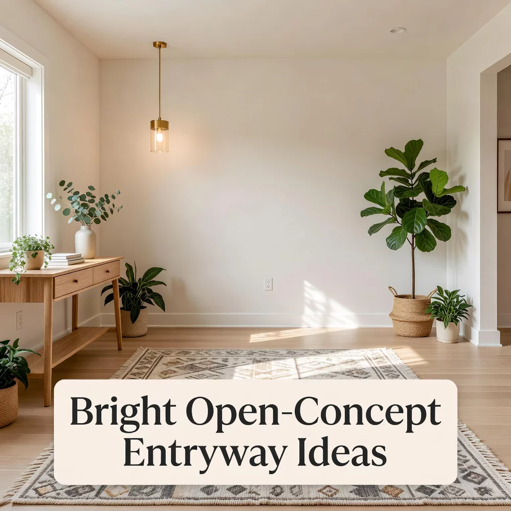 Bright Open-Concept Entryway Ideas for Distinct Zones