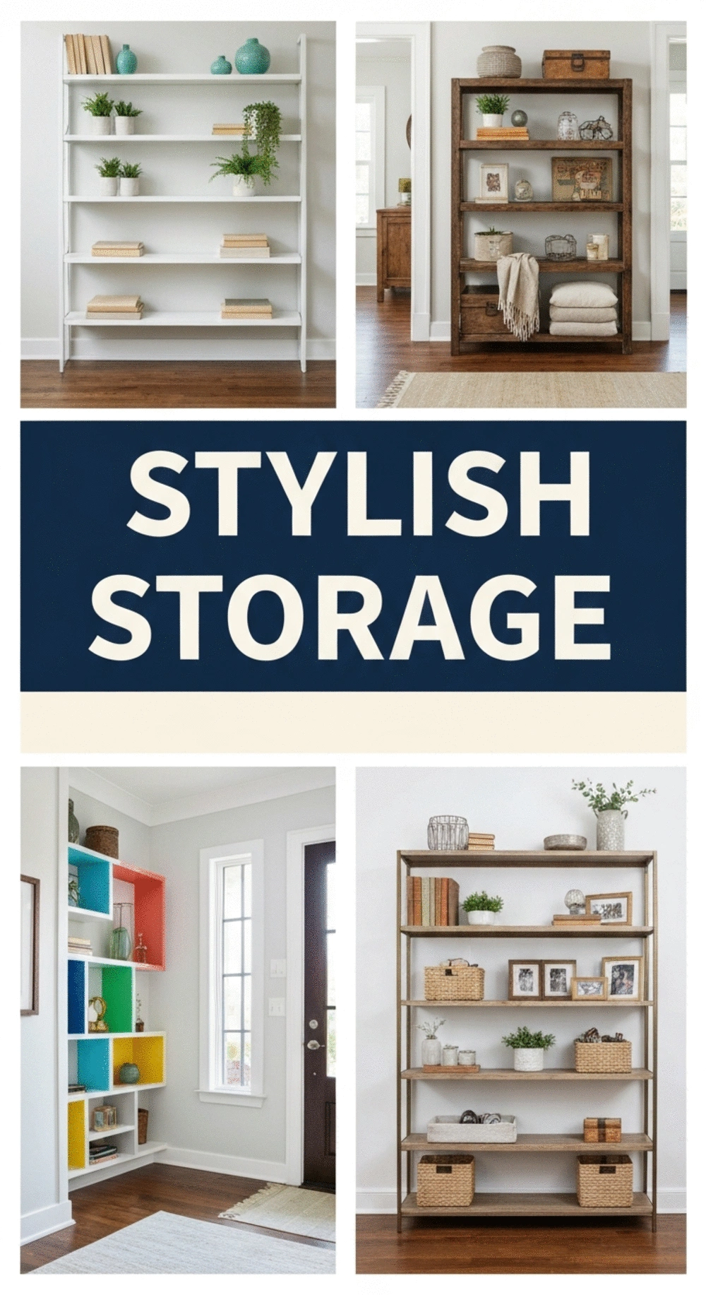 Entryway Shelving Units for Display and Storage