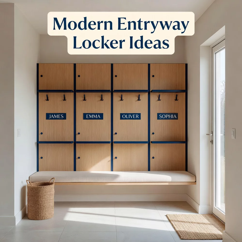 Modern Entryway Locker Ideas for Busy Families