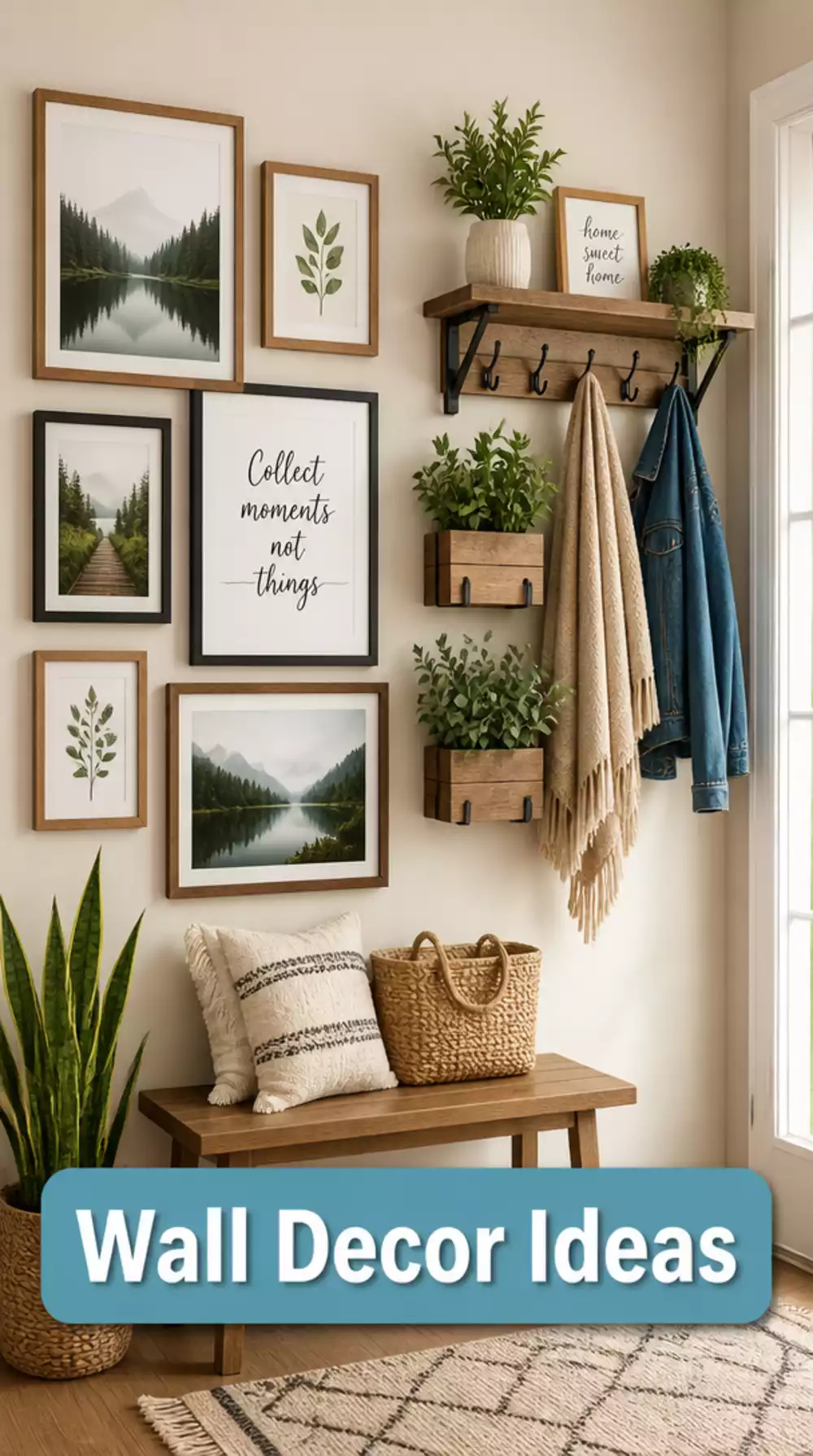 The One Entryway Wall Trick That Makes a Blank Hallway Look Finished