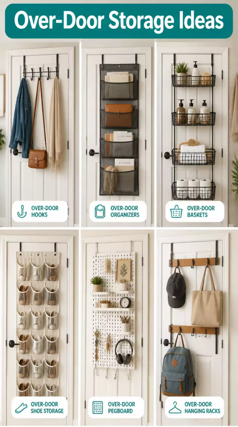 The Apartment Entryway Over-Door Trick That Creates Storage from Nothing