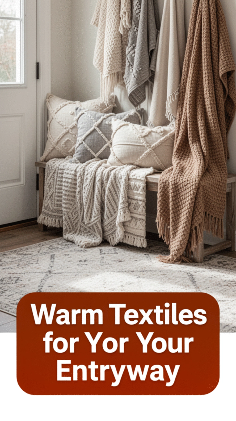 Layering Textiles for a Warm and Inviting Entryway
