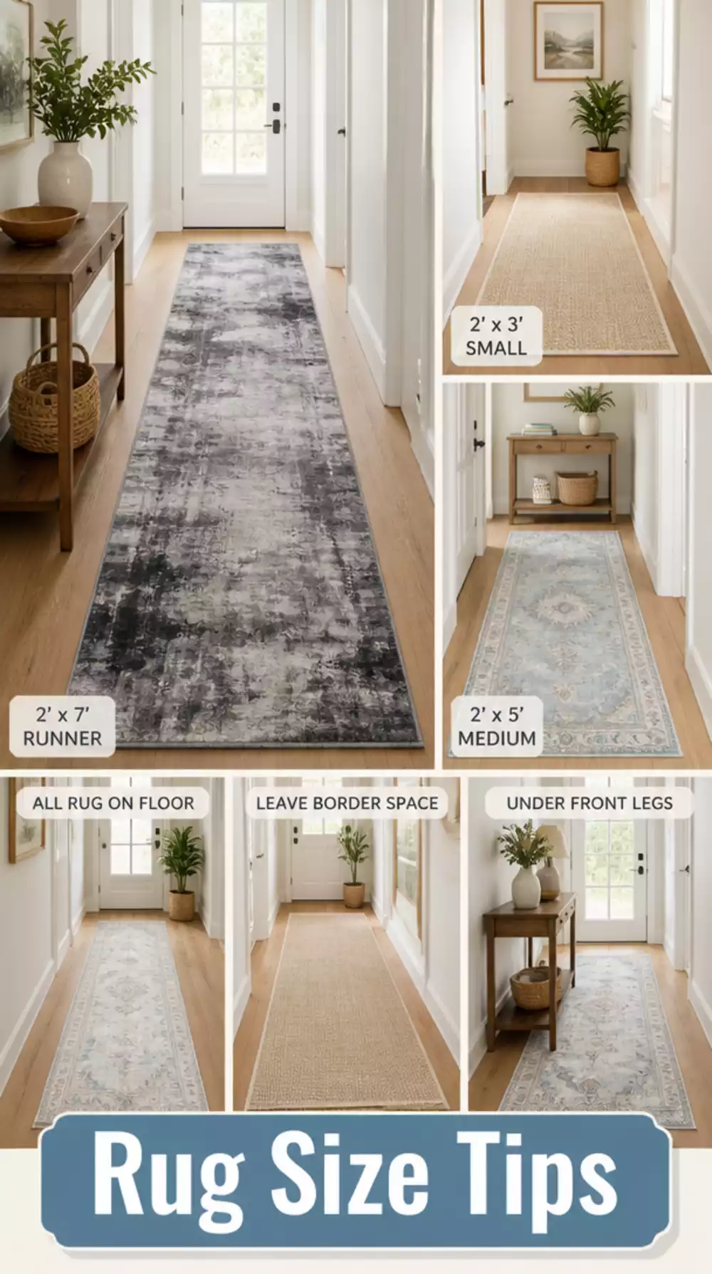 The Entryway Rug Size Trick That Makes a Small Hallway Feel Intentional