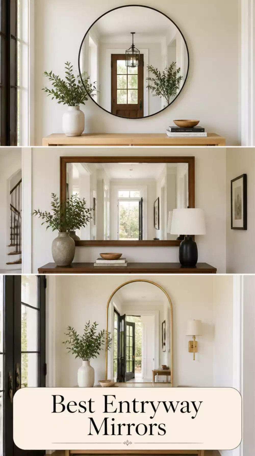Entryway Wall Mirror That Makes a Small Hallway Feel Twice as Wide