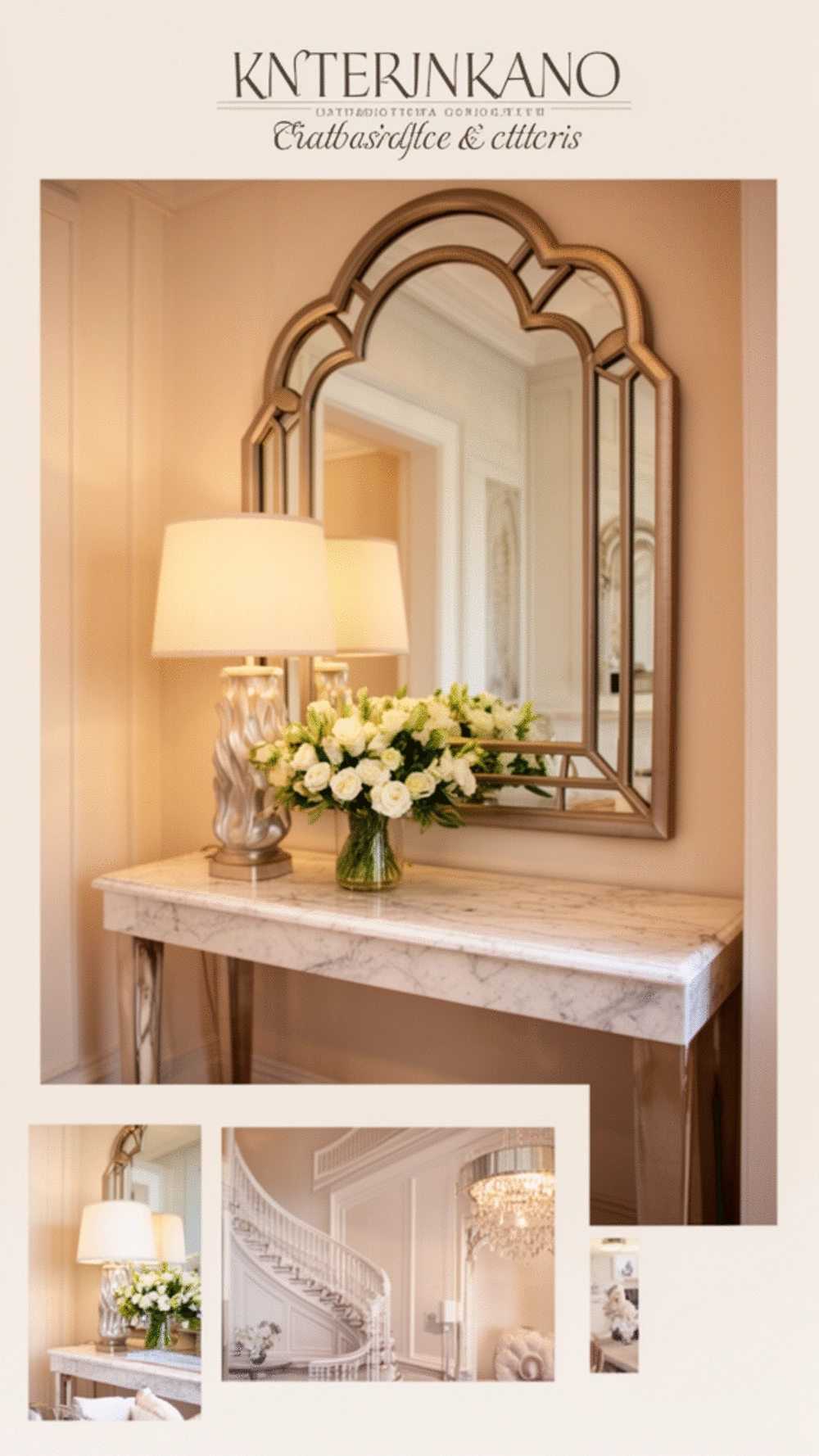 Entryway Marble-Top Console Table That Makes the Foyer Feel Luxury