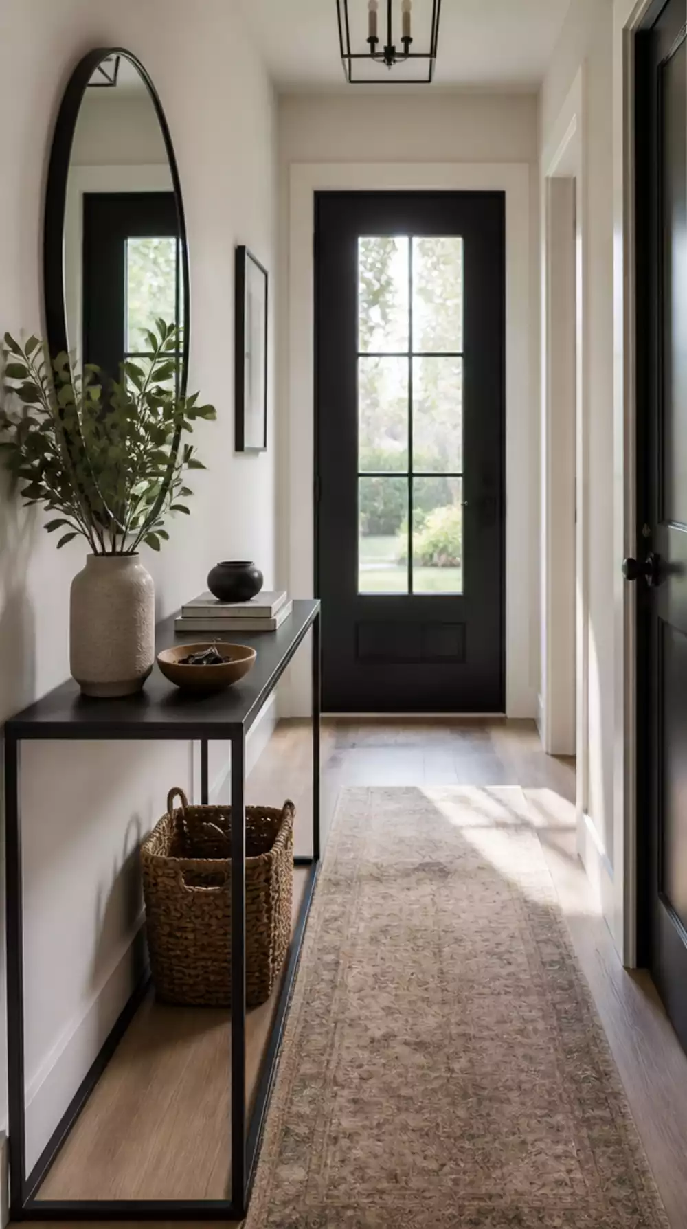 Slim Entryway Console Table That Fits in a Twelve-Inch-Deep Hallway