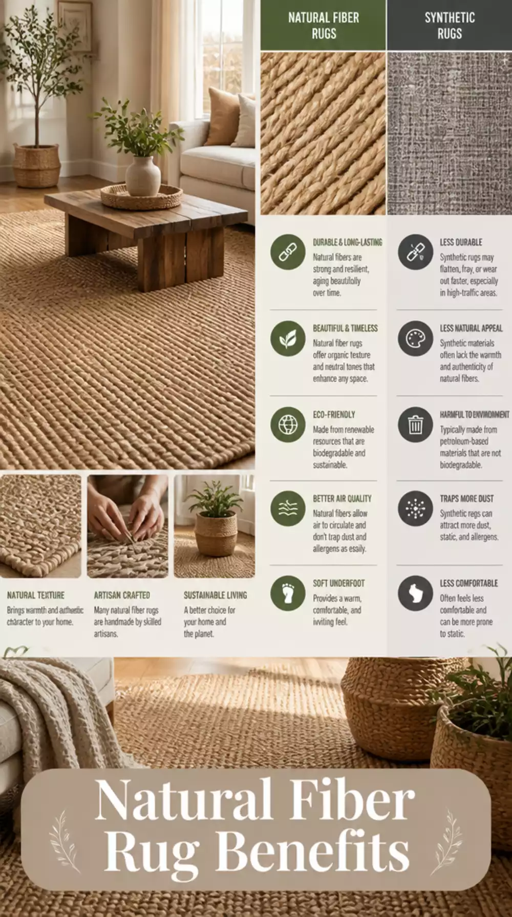 Why a Natural Fibre Entryway Rug Holds Up Better Than a Synthetic One