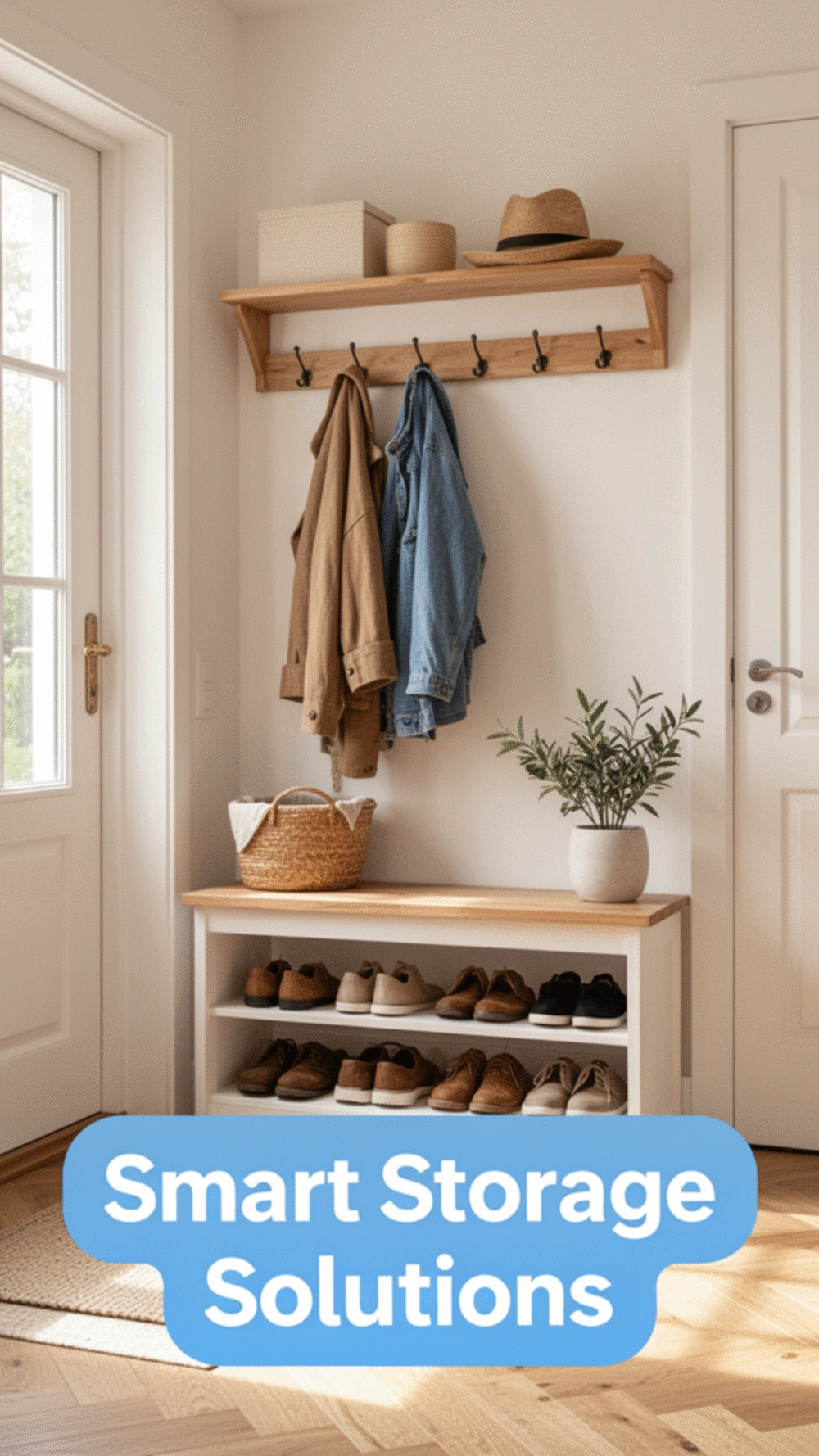 Multi-Functional Benches for Stylish Entryway Storage