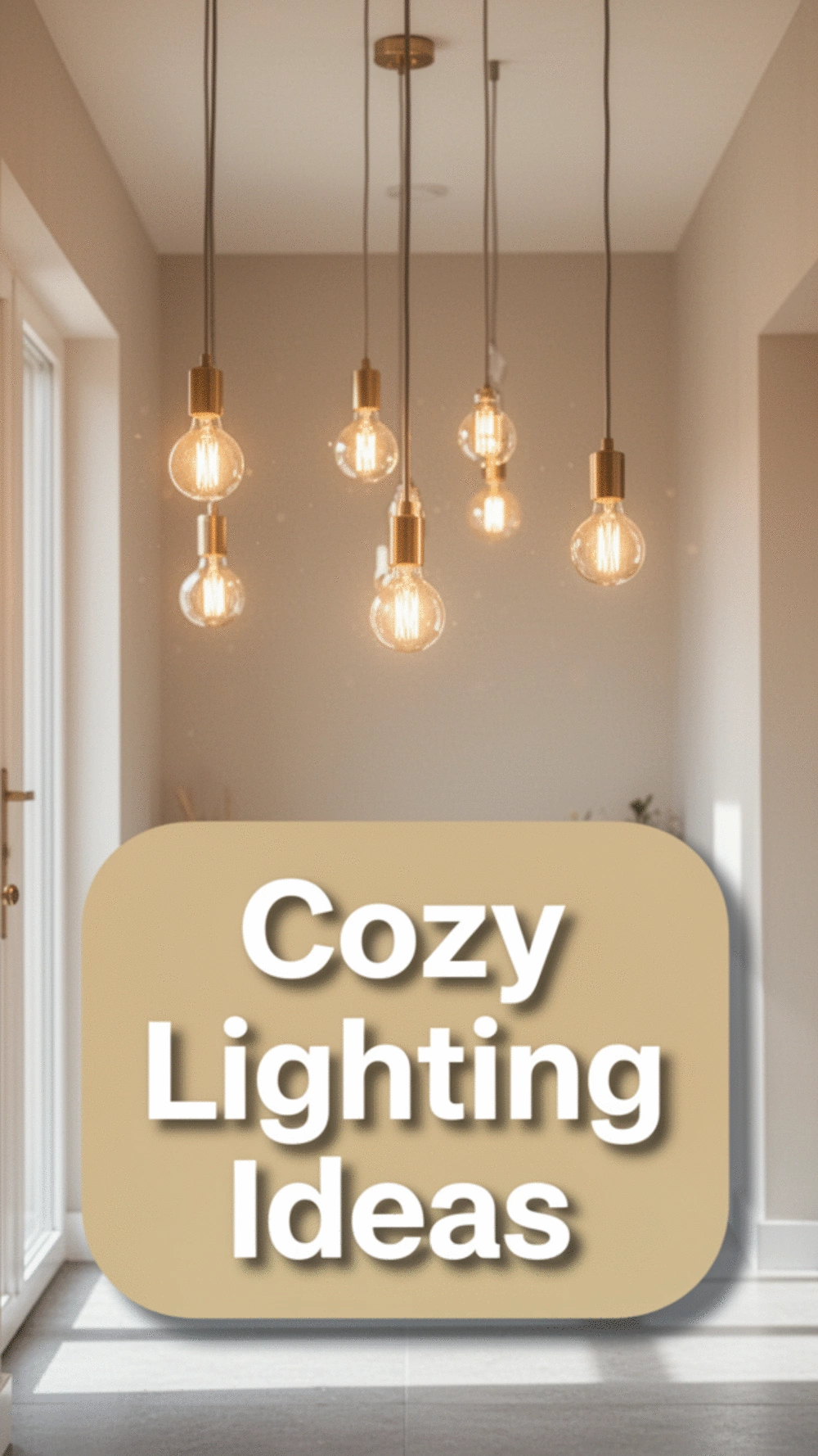 Warm Lighting Options for a Cozy Minimalist Entryway