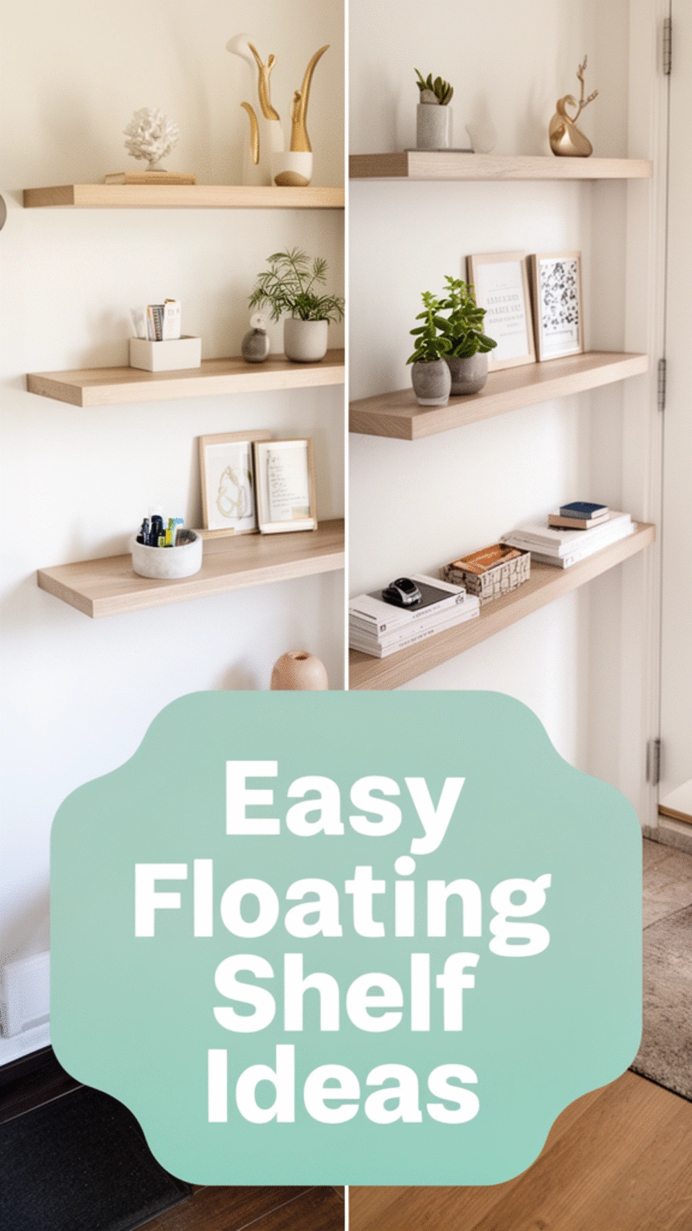 Entryway Floating Shelf That Adds Storage Without Taking Any Floor Space